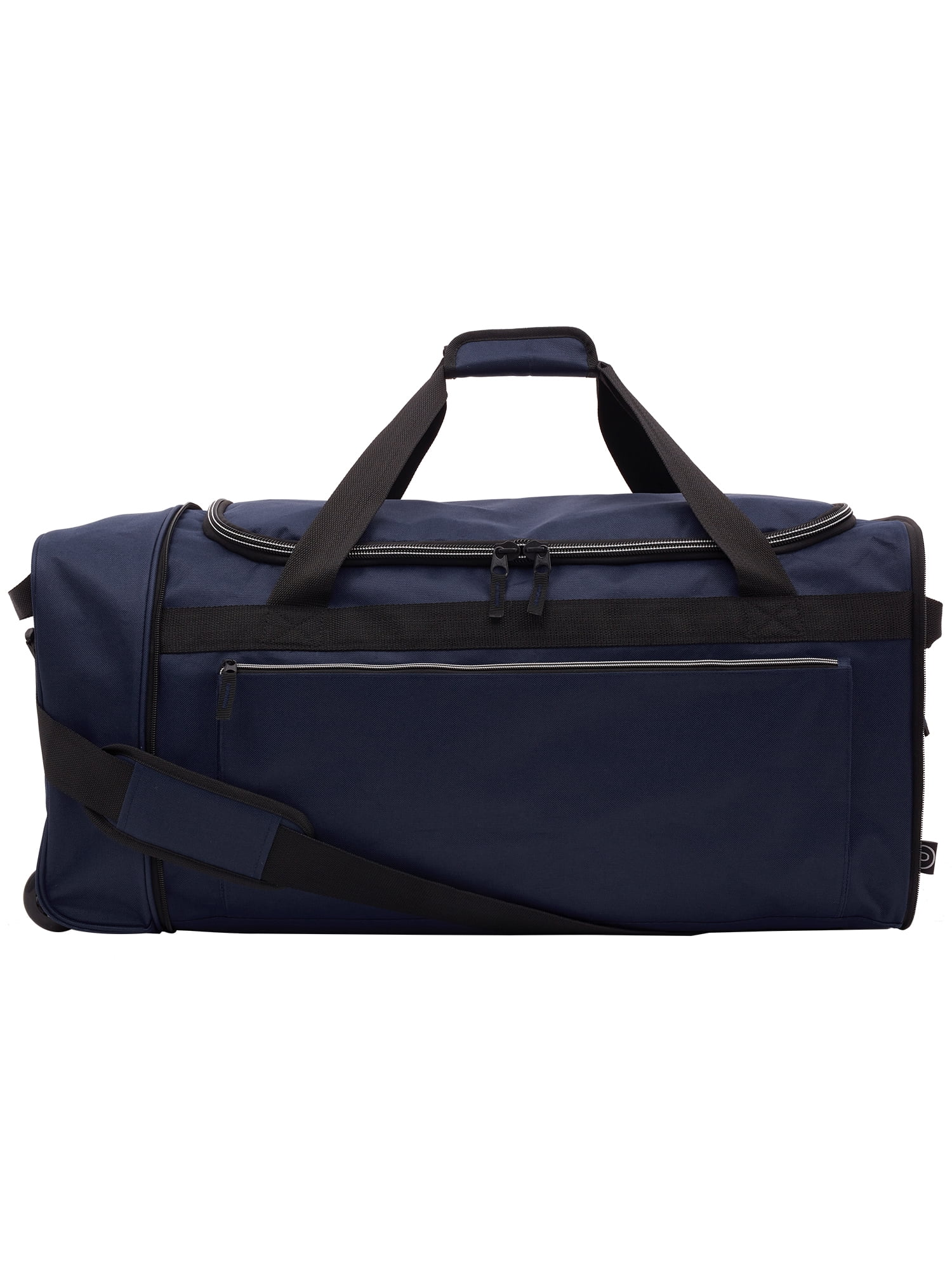 Protégé 28 Polyester Rolling Collapsible Duffel Bag, Navy Blue 