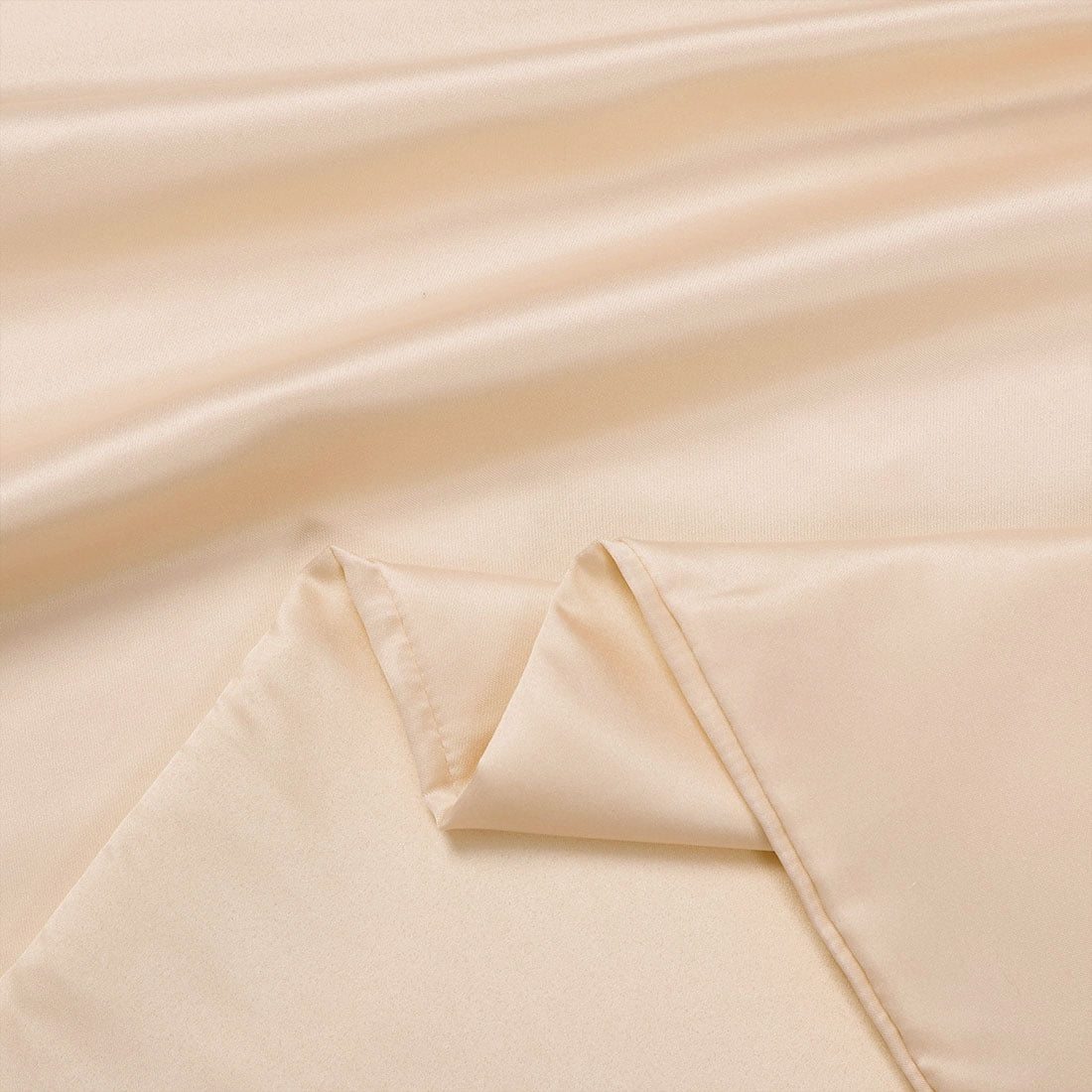 Unique Bargains Envelope Closure Satin Silk Body Pillow Cover Champagne 20"x54"