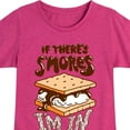 thumbnail image 3 of Instant Message - If There's S'mores, I'm In - Toddler & Youth Girls Short Sleeve Graphic T-Shirt, 3 of 6
