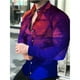 thumbnail image 3 of Camisa de hombre Retro Street 2024 Primavera/Verano Otoño/Invierno Moda Camisa de hombre con estampado 3D Camisa de manga larga con botones, 3 of 5