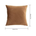 thumbnail image 2 of Funda de almohada de felpa corta para sofá, silla, funda de almohada, funda de cojín decorativa para el hogar, tipo 07, marrón AweSitey HA7777-02B, 2 of 6