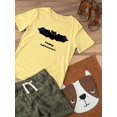 thumbnail image 3 of Happy Halloween Cute Little Bat T-Shirt Toddler -Image by Shutterstock,  4 Toddler, 3 of 4