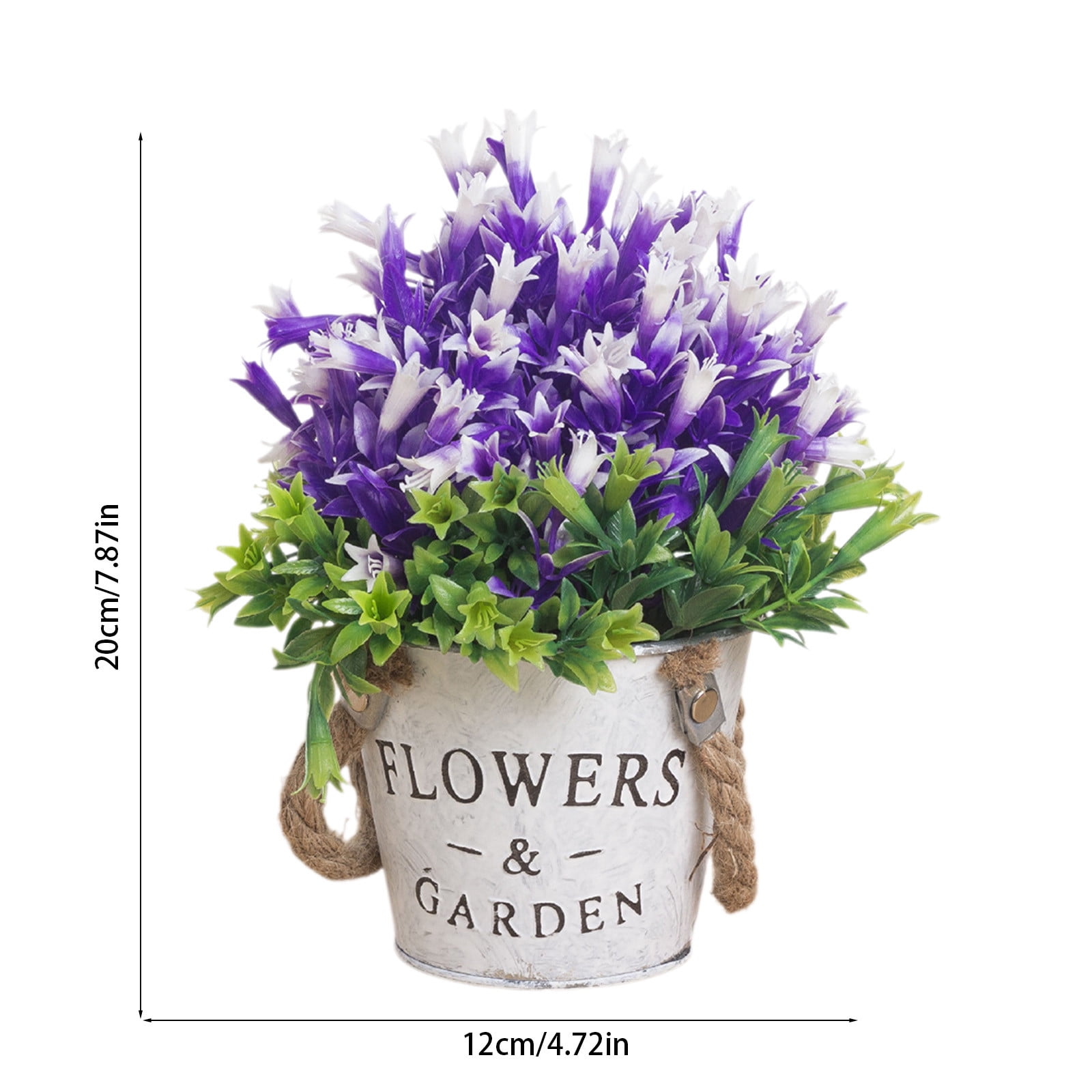 Specollect Clearance 2Pcs Artificial Flowers with Vase Silk Fake Flowers Arrangements in Glass Vase with Faux Water for Home Bathroom Office Table Centerpiece Shelf Decorations