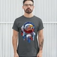 thumbnail image 3 of Tee Hunt American Bald Eagle Dreamcatcher T-shirt Native American Patriotic Men's Tee, Charcoal, 5X-Large, 3 of 5