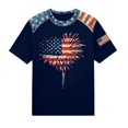 thumbnail image 4 of Womens 4th of July Shirts 250 Anniversary USA Graphic Tee American Flag Print Crewneck Patriotic Summer Festival Top, 4 of 4