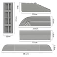 thumbnail image 2 of Chendee Sweeping Ramp For Robotic Vacuums: Easy Threshold Climbing & Floor Protection!,Height 1.6Cm Gray, 2 of 9