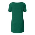 thumbnail image 4 of Sweet Home Farm V Neck T Shirts for Women Summer Tops Plus Size Short Sleeve High Casual Tunic To Wear With Leggings Short Sleeve Shirts for Women Green, 4 of 5
