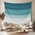 thumbnail image 2 of Teal Turquoise Ombre Tapestry for Bedroom Wall Hanging Tapestry, Modern Abstract Gradient Lines Ceiling Backdrop Tapestries Poster Blanket Wall Decor for Teens Room Living Room Dorm 59" x 90", 2 of 8