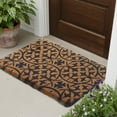 thumbnail image 2 of FH Home Extra Thick Doormat - Handwoven, Durable - Natural Coir - Entryway, Front Door, Porch, Patio - Blue Tile Dark Blue (24" x 36" Thick), 2 of 7