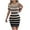 Khaki, variant on XUNKUSGA Summer Dress for Women Fashion Striped Women's Dresses Lightweight Ribbed Knit Dresses Women Casual Crewneck Short Sleeve Knitted Dress Soft Slim Fit Women's Dresses for Work S-XL White