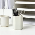 thumbnail image 2 of Leodye 1PCS Desktop Pen Holder office Organizer Multifunctional Storage Box for Students Stationery Pens and office Supplies -3.94*3.15*3.15 in, 2 of 6