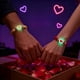 thumbnail image 1 of Eoozwa 2 Packs Glow in the Dark Couple Bracelets Matching His and Hers Adjustable Cords with Heart Charms, Romantic Valentines Day Gift for Couples Anniversary Love Jewelry, 1 of 6
