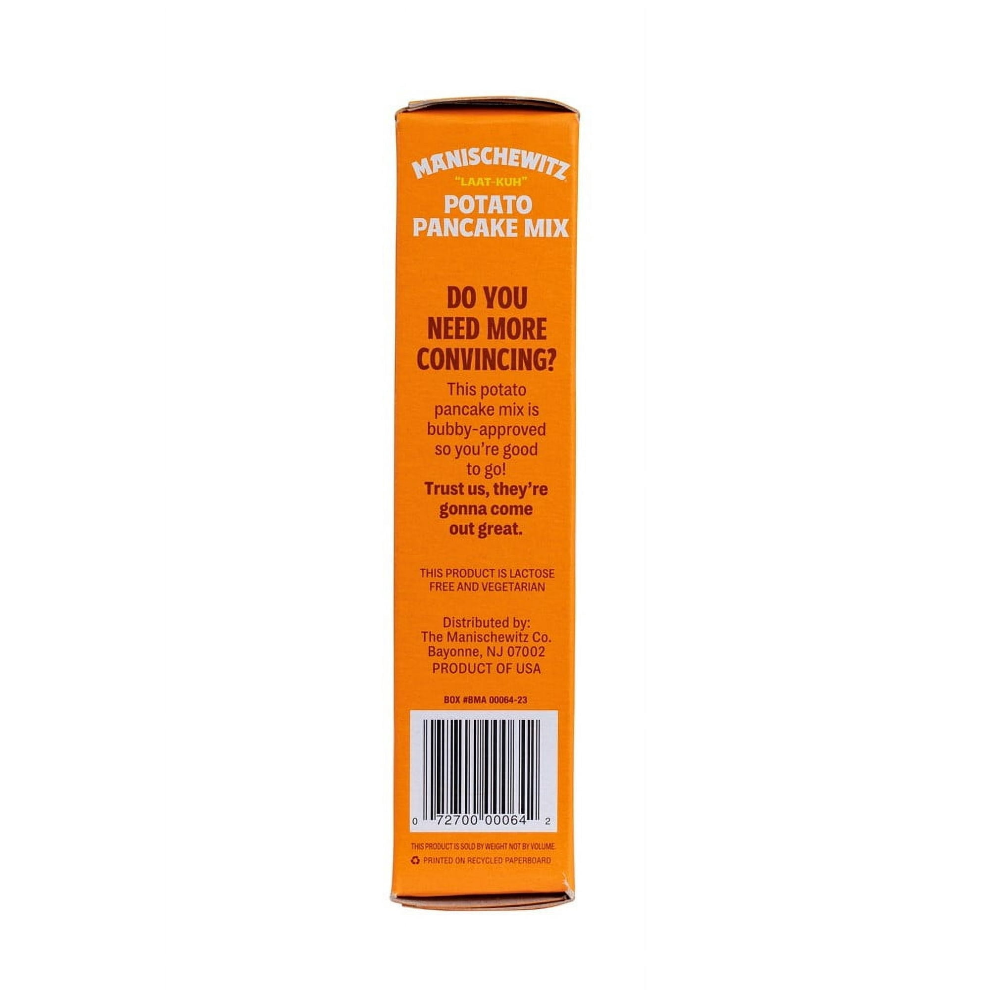 Pack of 6, Manischewitz Potato Pancake Mix, 6 oz
