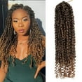 thumbnail image 6 of Benehair Passion Twist Hair Extensions Water Wave Pre Looped Black Pre-twisted Passion Twist Bohomian Braids Crochet Braided hair for Women, 6 of 7