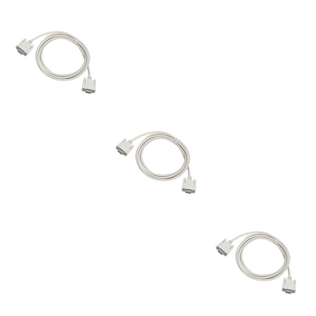 Injueey Cable de módem Universal de 1,5/3/5M F/F Serial RS232, convertidor de Cable de datos a DB9 FTA, conexión cruzada de 9 Type3 NO3