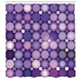 thumbnail image 3 of Ambesonne Modern Shower Curtain, Geometric Violet Circles, 69"Wx84"L, Pale Pink Purple, 3 of 3