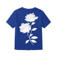 thumbnail image 5 of Boys Graphic Tees Under $10 Short Sleeve Shirts Casual Back to School Playwear Funny Cool #03 Blue 4-5 Years, 5 of 6