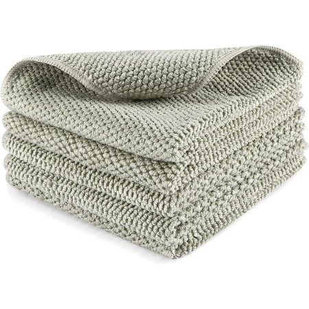 

Microfiber Dish Cloths for Kitchen - Kitchen Cleaning Dish Cloth Towels Set Absorbent Glass Cleaning Cloths for House - Extra Soft Household Cleaning Wipes Towels by
