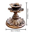 thumbnail image 2 of Bronze Candle Holder Stand, Antique Gold Taper Candlestick Holder for Modern Wedding Centerpieces, Festive Parties and Home Living Room Decor, 2 of 6