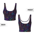 thumbnail image 3 of Sikiie Chemistry Science Print Strappy Sports Bra for Women Padded Push Up Sports Bra Athletic Running Sports Bra Workout Bra Yoga Bra, 3 of 5