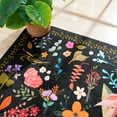 thumbnail image 6 of Balacho Cozy Bohemian Style Floral Design Faux Wool Area Rug, 4' x 6', Black, 6 of 7