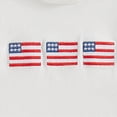 thumbnail image 6 of alcepopk 4th of July Baby Boy Outfit American Flag Embroidery Short Sleeve T-Shirt and Shorts Set Toddler Boy Summer Clothes(Grey,6-12 Months), 6 of 6