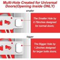 thumbnail image 2 of PORTABLE DOOR LOCKS - 2 Pack Extra Heavy Duty Red Locks for Added Privacy and Security in Hotels and Prevent Unauthorized Access to Travel, Home, Apartments and Schools., 2 of 6