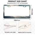 thumbnail image 2 of Cute Bear License Plate Frame, Aluminum Car Tag Frames, 2 Pack Universal Car License Plate Covers with 2 Holes and Screws Decorative, 2 of 7