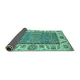 thumbnail image 2 of Ahgly Company Indoor Rectangle Oriental Turquoise Blue Traditional Area Rugs, 8' x 10', 2 of 4