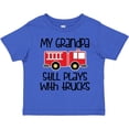 thumbnail image 3 of Inktastic Firefighter Grandpa Plays with Trucks Boys or Girls Toddler T-Shirt, 3 of 5