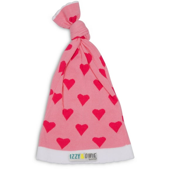 Pavilion Gift Company - Pink Heart  - One Size Fits All Baby Hat