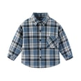 thumbnail image 1 of COM1950s Chemise à Manches Longues Col Rabattu, Veste Décontractée à Capuche pour Garçons, 1 of 6