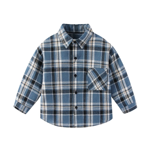 COM1950s Chemise à Manches Longues Col Rabattu, Veste Décontractée à Capuche pour Garçons
