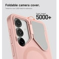thumbnail image 4 of SURITCH Phone Case for Samsung Galaxy S25 FE, Magnetic Protective Cover with Camera Cover and Adjustable Metal Kickstand, Pink, 4 of 9
