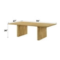 thumbnail image 2 of Einar Natural Finish Dining Table - 94" Oak Veneer Rectangular Table, Natural Wood, Seats 8, Modern Kitchen & Dining Room Furniture, Malaysia Made, 2 of 5