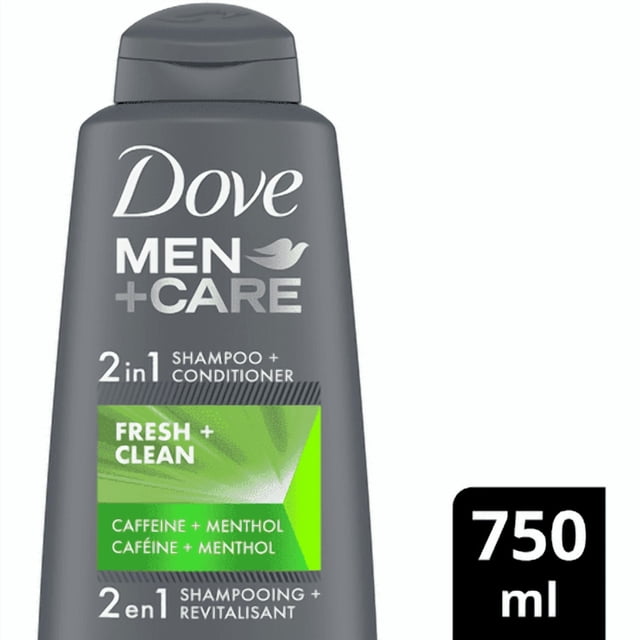 Dove Men+Care Fresh & Clean 2-In-1 Shampoo & Conditioner for Dry Hair 750 ml
