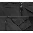 thumbnail image 3 of Men’s Classic Long Sleeve Water Resistant Lined Zip Up Bomber Jacket (Black, XS), 3 of 3