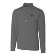 thumbnail image 2 of Men's Cutter & Buck  Gray Jacksonville Jumbo Shrimp Big & Tall Traverse Stretch Quarter-Zip Top, 2 of 3