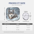thumbnail image 2 of KLL Majestic Snowy Wolf Windshield Sun Shade 2-Piece Foldable Car Front Window Sunshade for Most Sedans SUV Truck- Small, 2 of 5