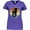Purple, variant on Inktastic Tuba Music Retro Sunset Silhouette Women's V-Neck T-Shirt