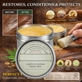 thumbnail image 4 of Luxgrove Leather Furniture Salve & Brush Set, Polisher, Moisturizer, And Restorer For Couches And Furniture - Conditioner For Leather Cleaner, Wood, And Vinyl,Leather Furniture Repair Kit -4Oz, 4 of 7