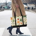 thumbnail image 4 of FORMRS Canvas Laptop Tote Bag for Women with 15.6" Computer Compartments Shoulder Handbag, Leaves Pattern, 4 of 7