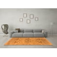 thumbnail image 3 of Ahgly Company Indoor Round Oriental Orange Industrial Area Rugs, 6' Round, 3 of 4