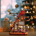 thumbnail image 5 of Mr. Christmas 90th Anniversary Decoration - Townspeople, Festive, Amusement Park, Brown & Red, 11.4" W x 11" D x 18.5" H, 5 of 5
