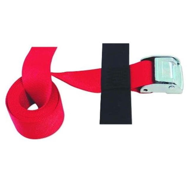 2 x 8 Po. Sangle Cintrée avec Attache de Rangement à Crochets et Boucles, Cam Rouge
