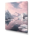thumbnail image 2 of Designart "Minimalistic Pink Glacier View" Landscape & Nature Wall Decor, 2 of 5