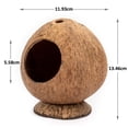 thumbnail image 2 of Casa de hámster con cabaña de coco, cama para jerbos, ratones, jaula para animales pequeños, decoración de hábitat, 2 of 8