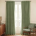 thumbnail image 6 of NICETOWN Room Darkening Velvet Curtains, Sage Green, 52" W x 84" L, 2‑Panel Set, 6 of 9