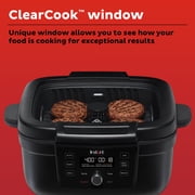 Instant 6-in-1 Indoor Grill with 4 Qt Air Fryer, Bake, Roast, Reheat & Dehydrate, Odor-Reducing Filter and Clear Cook Window