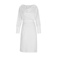 thumbnail image 5 of Wlynlyn Womens Dresses Cowl Neck Ruched Business Office Elegant Midi Dress Long Sleeve Solid Color Wear to Work Dresses, 5 of 7
